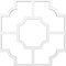 Ekena Millwork 33W x 33H x 1T Small Bradley Decorative Fretwork Ceiling Panels in Architectural Grade PVC CELP33X3303BRD - alternate 5
